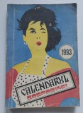 Almanah CALENDARUL GOSPODINEI 1993 - Ghid practic casnic, Rețete, Editura Gutinul, Copertă Pop-Art (Colecție)