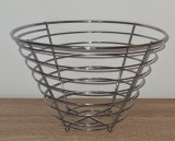 Fructieră/Coș Fructe Spirală Metal Cromat Design Modern Accesorii Bucătărie Vesela