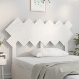 Gossi tablie de pat, alb, 132x3x81 cm, lemn masiv de pin