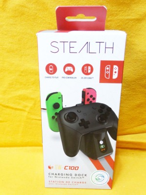 Statie incarcare Nintendo Switch 2 x joycon + Pro Controller SW-C100 sigilata foto