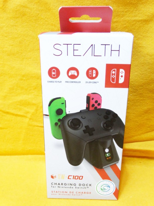 Statie incarcare Nintendo Switch 2 x joycon + Pro Controller SW-C100 sigilata