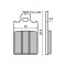 MBS Placute frana Malaguti F15 MCB578, Cod Produs: 225100070RM
