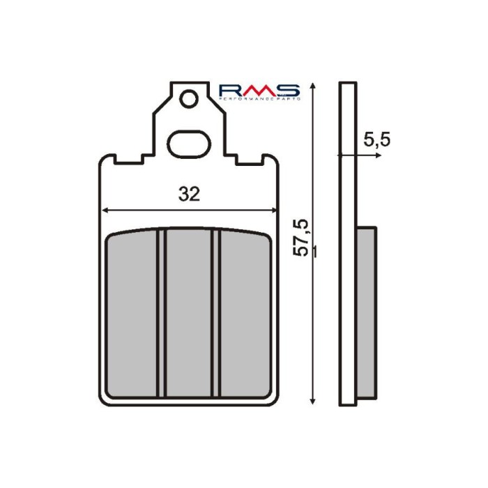 MBS Placute frana Malaguti F15 MCB578, Cod Produs: 225100070RM