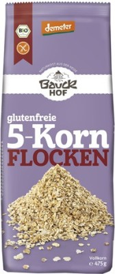 Fulgi din 5 Cereale Fara Gluten Bio 475gr Bauck Hof foto