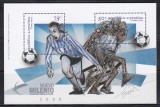 Argentina 1999 - Fotbal - Noul Mileniu, Colita, MNH, Nestampilat