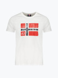 Cumpara ieftin Tricou barbati cu decolteu la baza gatului si imprimeu cu logo, Alb, 2XL, Norway