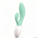 Vibrator Lelo Ina 3 Seaweed Iepuras, Silicon, 20cm, 10 Functii Vibrare, Reincarcabil USB, Waterproof