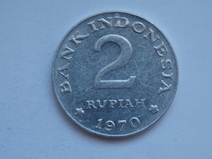 2 RUPIAH 1970 INDONEZIA-XF