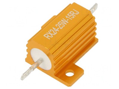 Rezistor Bobinat 15&amp;Omega; 25W cu Radiator foto