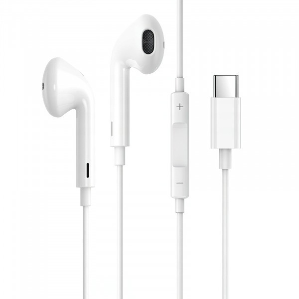 Handsfree USB-C Prestico HF3, Alb