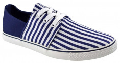 Tenisi tip Espadrile Barbati Bleumarin Stripes foto