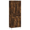 Dulap inalt, stejar fumuriu, 69,5x34x180, lemn compozit