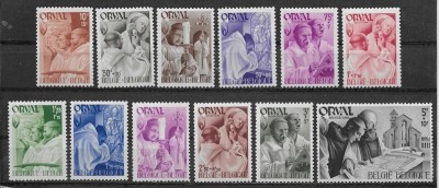 Belgia 1941 - Abația Orval, serie neuzata foto
