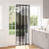 vidaXL Plasă de insecte cu cortină Negru poliester 42037247