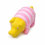 Jucărie de Ros pentru C&acirc;ini, Animal Amuzant din Cauciuc, Roz