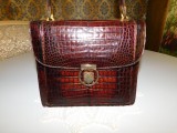 Poseta vintage piele exotica, brand Perez , Spania,