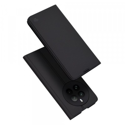 Husa pentru Realme 12 Pro / 12 Pro+, Techsuit, Magskin Book, Neagra foto