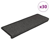 Cumpara ieftin Covorase autoadezive scari 30 buc antracit 65x21x4 aspect sisal