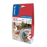 Set markere cu vopsea Pilot Pintor DYI Xmas culori metalice varf fin Set Pintor DIY Xmas place cards