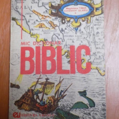 MIC DICTIONAR BIBLIC de MAGDALENA TIMAR si CONSTANTIN OLARIU , 1992