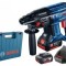 Bosch GBH 180-LI Ciocan rotopercutor cu acumulator cu SDS plus, 2J + 2 x Acumulatori GBA 18V 4.0Ah + Incarcator rapid GAL 18V-40 Professional + Valiza