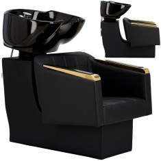 Chiuveta spalat par frizerie barberska Pikos pentru salon coafura frizerie vas ceramic mobil armatura baterie dus