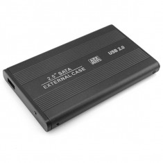 Rack Extern Hard Disk/SSD 2.5&amp;quot;, usb 2.0, sata, culoare - neagra foto