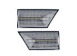 Set lampa semnalizare laterala Opel Signum 06.2005, Vectra C 09.2005, Vectra C 09.2008, fata, stanga+dreapta, indicator dinamic; LED; transparent;