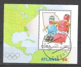 Cuba 1995 Sport, perf. sheet, used AA.047, Stampilat