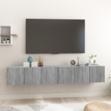 VidaXL Dulap TV suspendat gri sonoma 3 buc. 60x30x30 cm lemn prelucrat