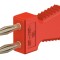 Conector Punte Banană 2mm Roșu Aurit 70VDC
