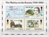 Cumpara ieftin Isle of Man 1989 - 100th anniv. Mutiny on the Bounty, bloc neuza