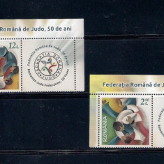 ROMANIA 2018 - 50 DE ANI, FEDERATIA ROMANA DE JUDO, VINIETA, MNH - LP 2194a