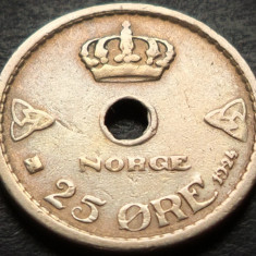 Moneda istorica 25 ORE - NORVEGIA, anul 1924 * cod 4523