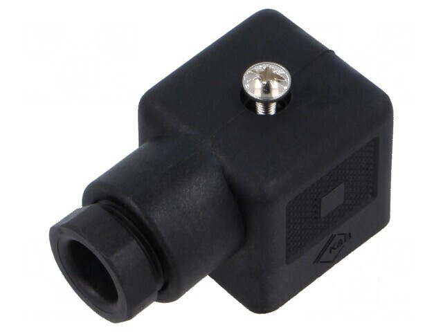 Conector cu valvă mufe A 18mm mamă 4 pini unghi 90&deg;