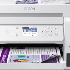 Multifunctional inkjet color epson ecotank ciss l6276 culoare alb dimensiune a4 (printarecopiere scanare) printare borderless