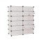 Dulap tip pantofar modular din plastic, in mai multe culori-alb