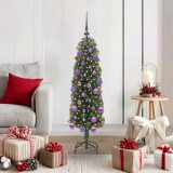 vidaXL Brad de Crăciun artificial Verde 120 cm PVC și oțel și plastic 3394927