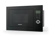 RESIGILAT &ndash; CUPTOR CU MICROUNDE INCORPORABIL HEINNER HMW-25BIGBK, 25L, 900W, Grill, Control touch, Display LCD, Sticla Neagra