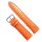 Curea Ceas Piele Portocalie Imprimeu Sarpe 12mm - 24mm