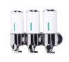 Set dispenser gel de dus, sampon, sapun lichid, balsam sau conditioner pentru baie, bucatarie, hotel, 3 X 500 ml, alb