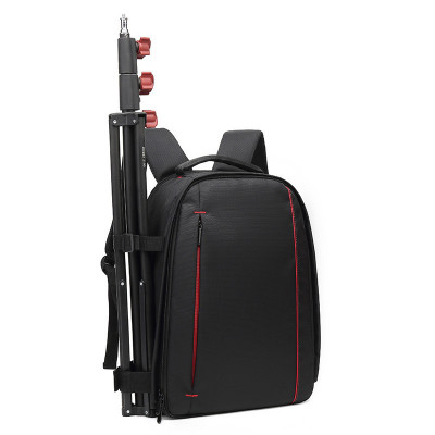 Geanta / Rucsac pentru camera foto SLR, DSLR si accesorii, impermeabil, suport trepied, obiective, spatiu laptop, rezistent la socuri, compact, Negru foto