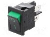 Intrerupator OFF-ON, 2 pozitii, DPST, BULGIN - H8550XBBBG076G
