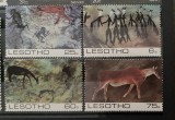 PC259 - Lesotho 1983 Picturi rupestre , serie MNH, 4v