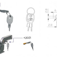 Antifurt cupla remorca cu cheie LK-01