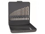 Set de burghie pentru metal - cutie metalică 19 buc.