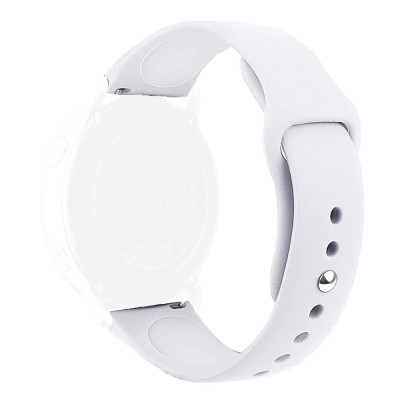 Curea silicon, compatibila Huawei Watch GT 4 41mm, telescoape Quick Release, Snow Bliss foto