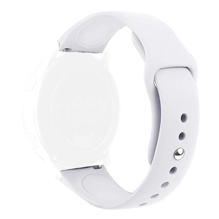 Curea silicon, compatibila Huawei Watch GT 4 41mm, telescoape Quick Release, Snow Bliss