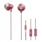 Casti audio fineblue f-01 microfon roz auriu