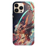 Husa compatibila cu Apple iPhone 15 Pro Max model Kazuha Genshin Impact, Silicon, TPU, Viceversa, Transparent, Carcasa